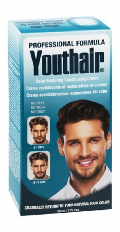 Youthair Color Restoring Conditioning Cream for Men - lead free, dyes free, peroxide free