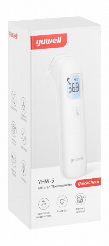 Yuwell Infrared Thermometer - White, YHW-5