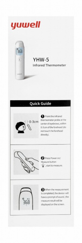 Yuwell Infrared Thermometer - White, YHW-5