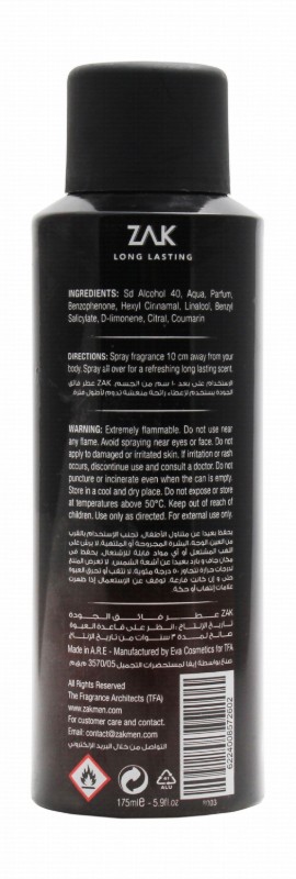 Zak Gentleman Eau de Toilette - gas free