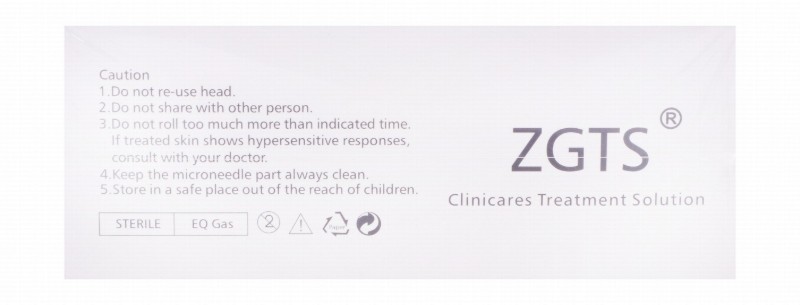 ZGTS Sterile Gold Derma Roller with 0.75mm Needles