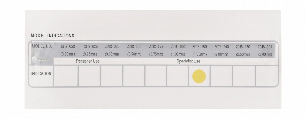ZGTS Sterile Gold Derma Roller with 1.50mm Needles