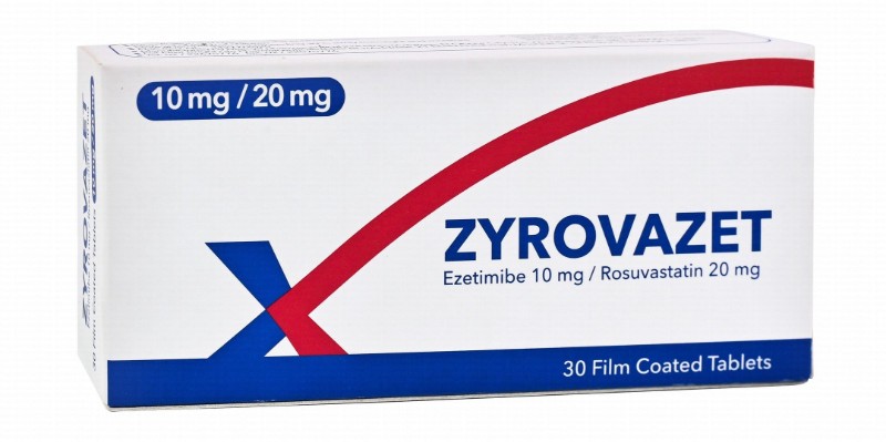Zyrovazet 10mg Ezetimibe & 20mg Rosuvastatin